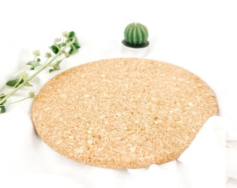 ECO-friendly cork mats | natural saucer mats | large planter mats