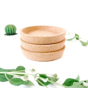 ECO-friendly cork saucer set | universal saucer set  | jewelry holder bowl | cork ring holder