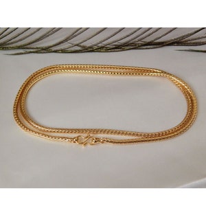 Combo Set of 2 Chains High Quality 1 Gram Gold Plated Mangalsutra Model Chain 23.5 Micron Gold Plated 24 30 Inches Snake Design Etsy