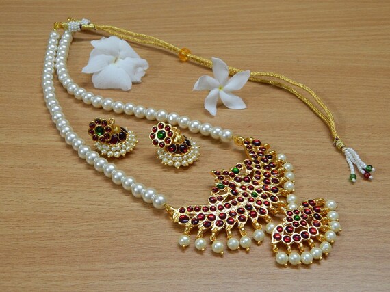 Designer High Quality Maroon and Green Kemp Gold Plated Phoenix