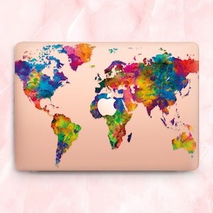 World Map Macbook Pro 13 A2338 Case Travel Macbook Case 2022 Map Macbook Air 13 A2681 Macbook clear case Macbook pro 14 case Map Case Travel