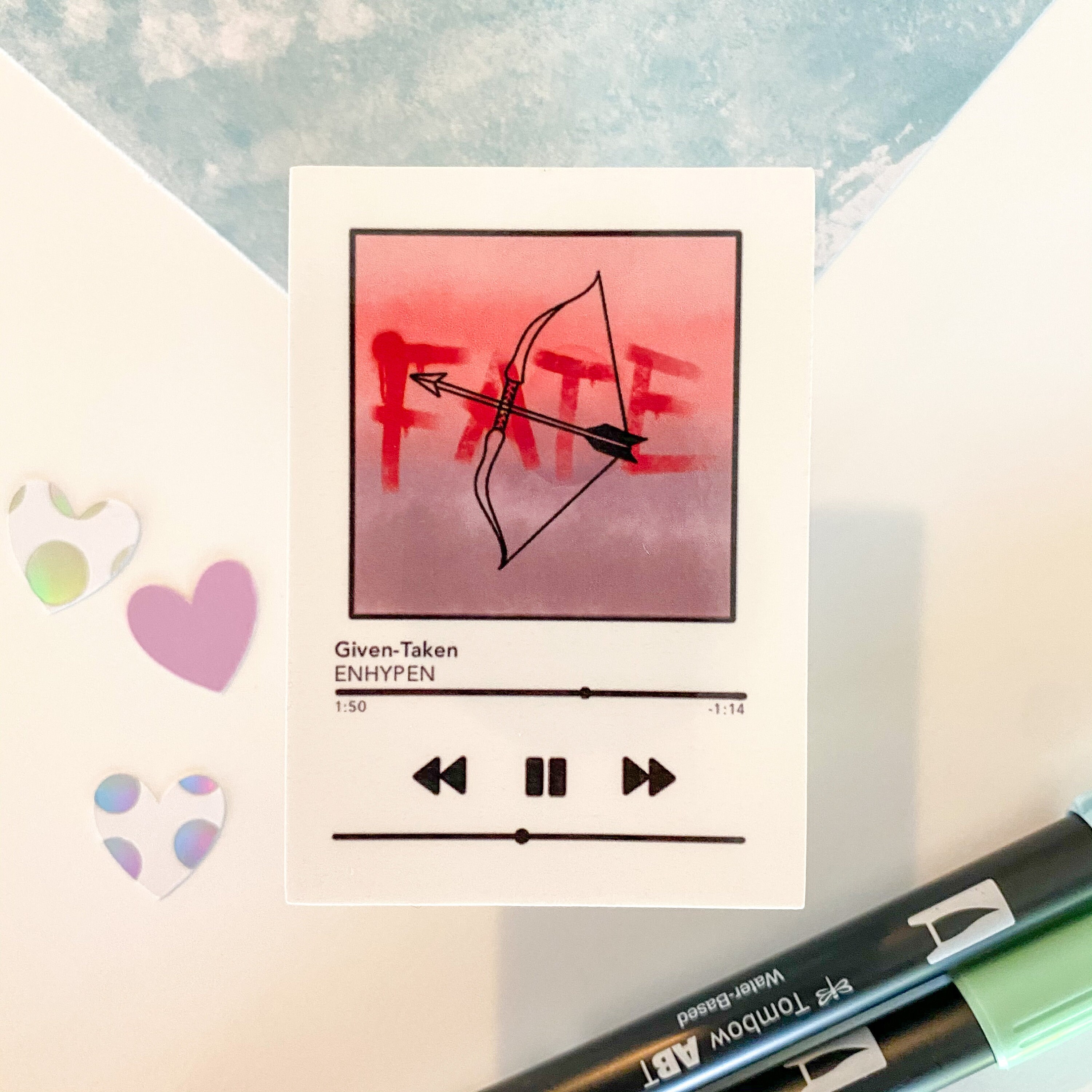 enhypen playlist stickers enhypen stickers kpop merch kpop etsy