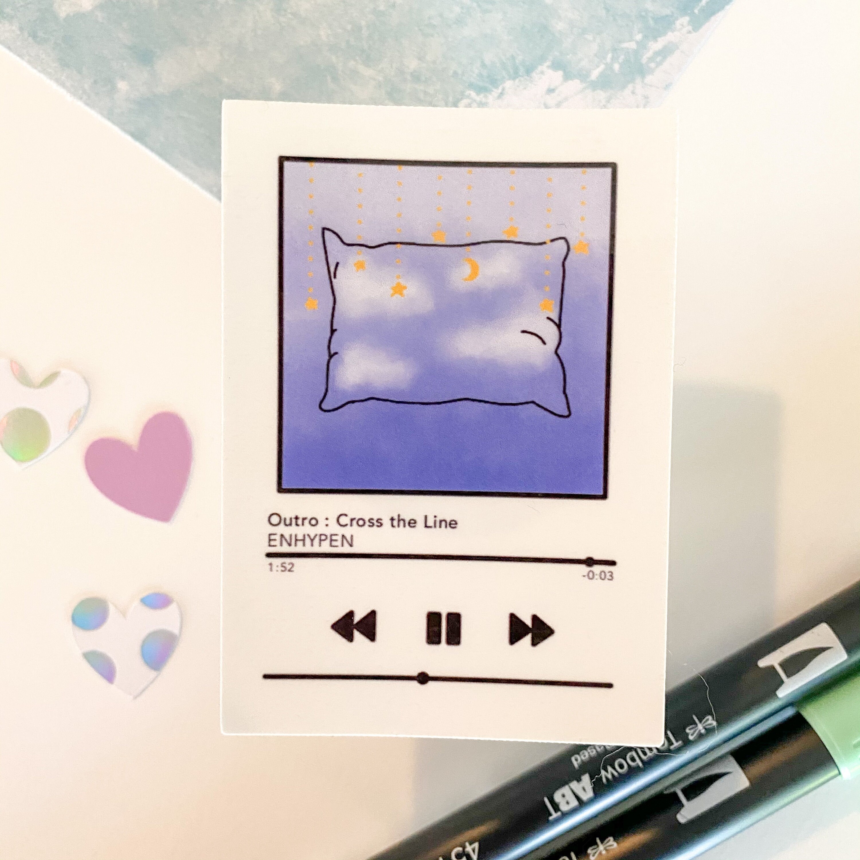 enhypen playlist stickers enhypen stickers kpop merch kpop etsy