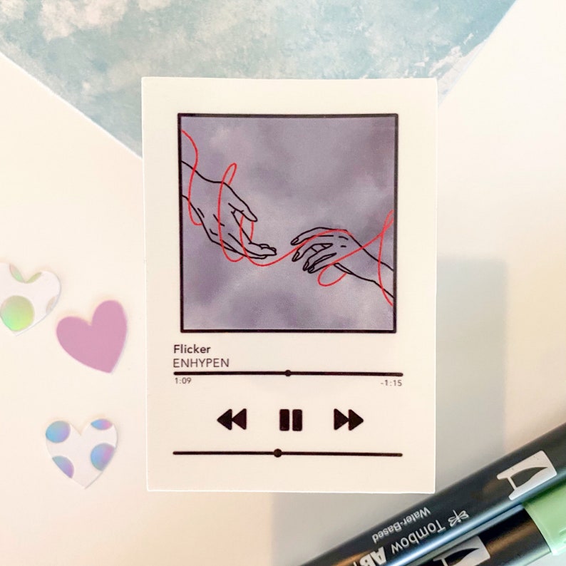 enhypen playlist stickers enhypen stickers kpop merch kpop etsy