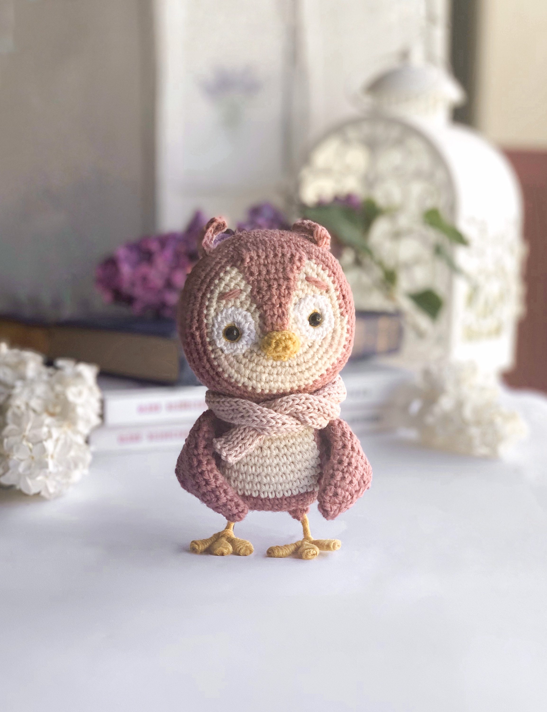 Decorative Owl Toy gift, Cute Owl Friend, Bookshelf Decor, Handmade Toy Collectible
