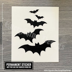 Bats Permanent Vinyl Decal