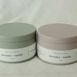 lavender vanilla candle