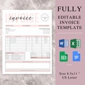 Editable Invoice Template For Google Docs, MC Word Invoice Template For Small Business, Excel Invoice Template, Small Business Bookkeeping
