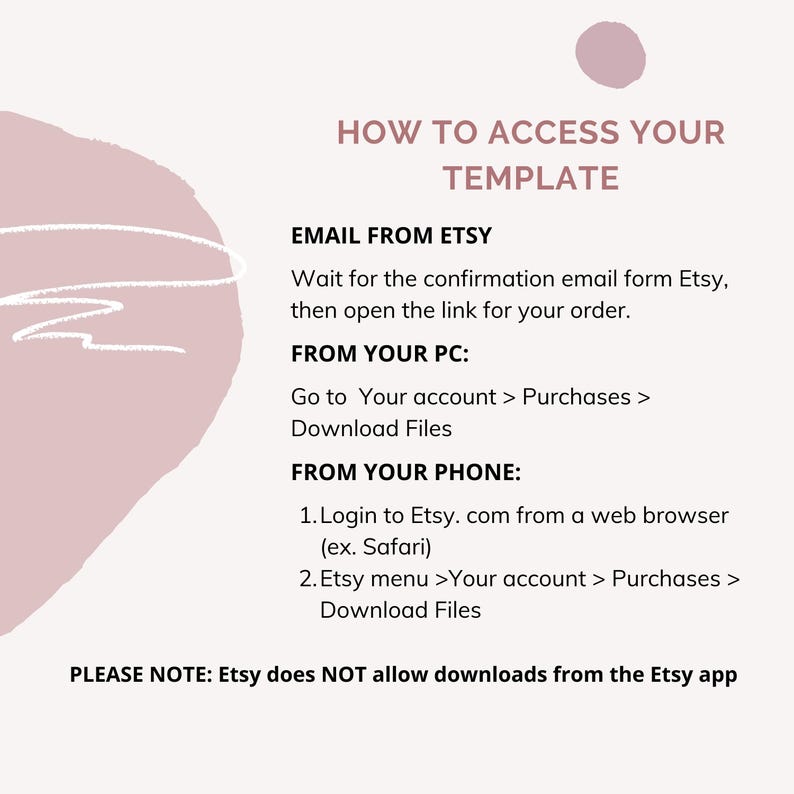 room spray diffuser, care card, canva template, care instructions