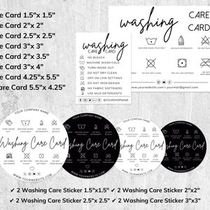 clothing business bundle, clothing labels, daily planner, gift certificate, business cards, care instructions, tshirt order form, washing instructions,  invoice template, Price List, Qr Code Sign