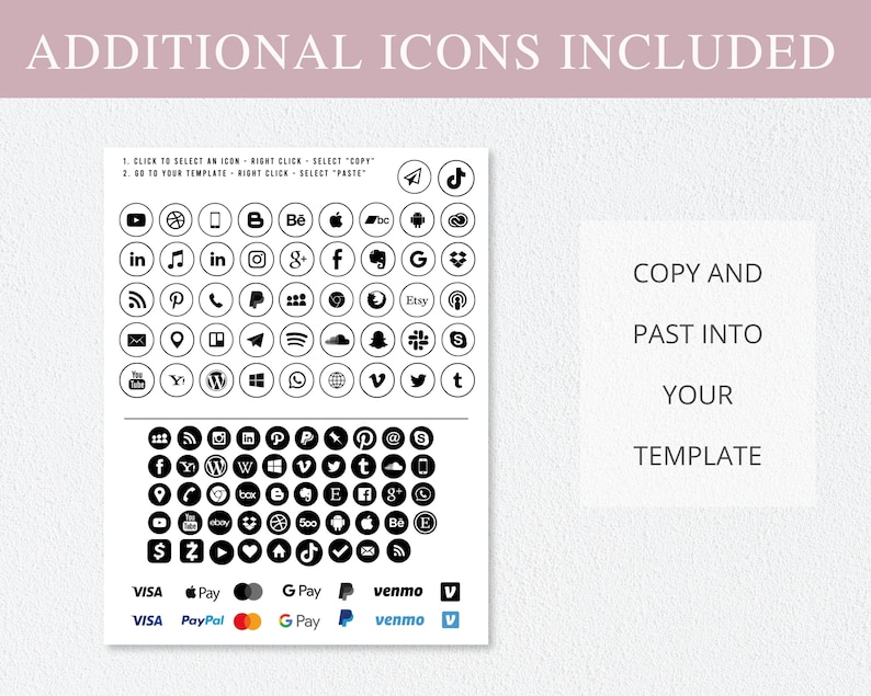 payment method sign, venmo qr code sign, qr code sign, canva template, small business, scan to pay sign, qr code template, Payment Sign, custom business sign, Editable Template, scan to pay template, social media sign, branding package