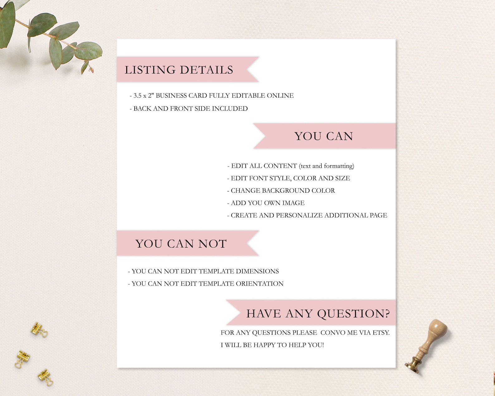 Bakery Business Card Editable Template Printable Handmade | Etsy