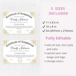 canva template, certificate template, makeup artist, certificate, award certificate, training course, custom certificate, of completion, lash certificate, makeup certificate, training certificate, beauty certificate, course certificate