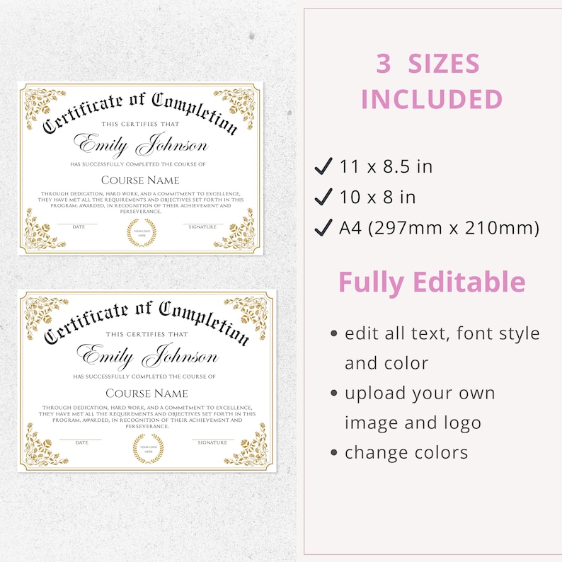 canva template, certificate template, makeup artist, certificate, award certificate, training course, custom certificate, of completion, lash certificate, makeup certificate, training certificate, beauty certificate, course certificate