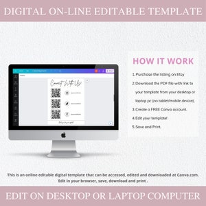 price list template, qr code sign, canva template, small business, scan to pay sign, Payment Sign, custom business sign, venmo sign, scan to pay template, social media sign, cashapp scan and pay, connect with us, Digital Download