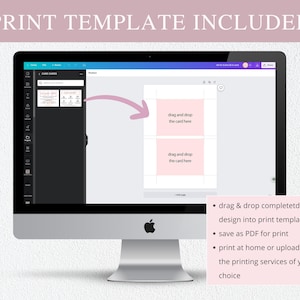 sugar cookies care card, care instructions, editable canva template
