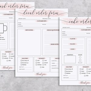 15 Editable Order Forms Bundle I Canva Template I Invoice Template I ...