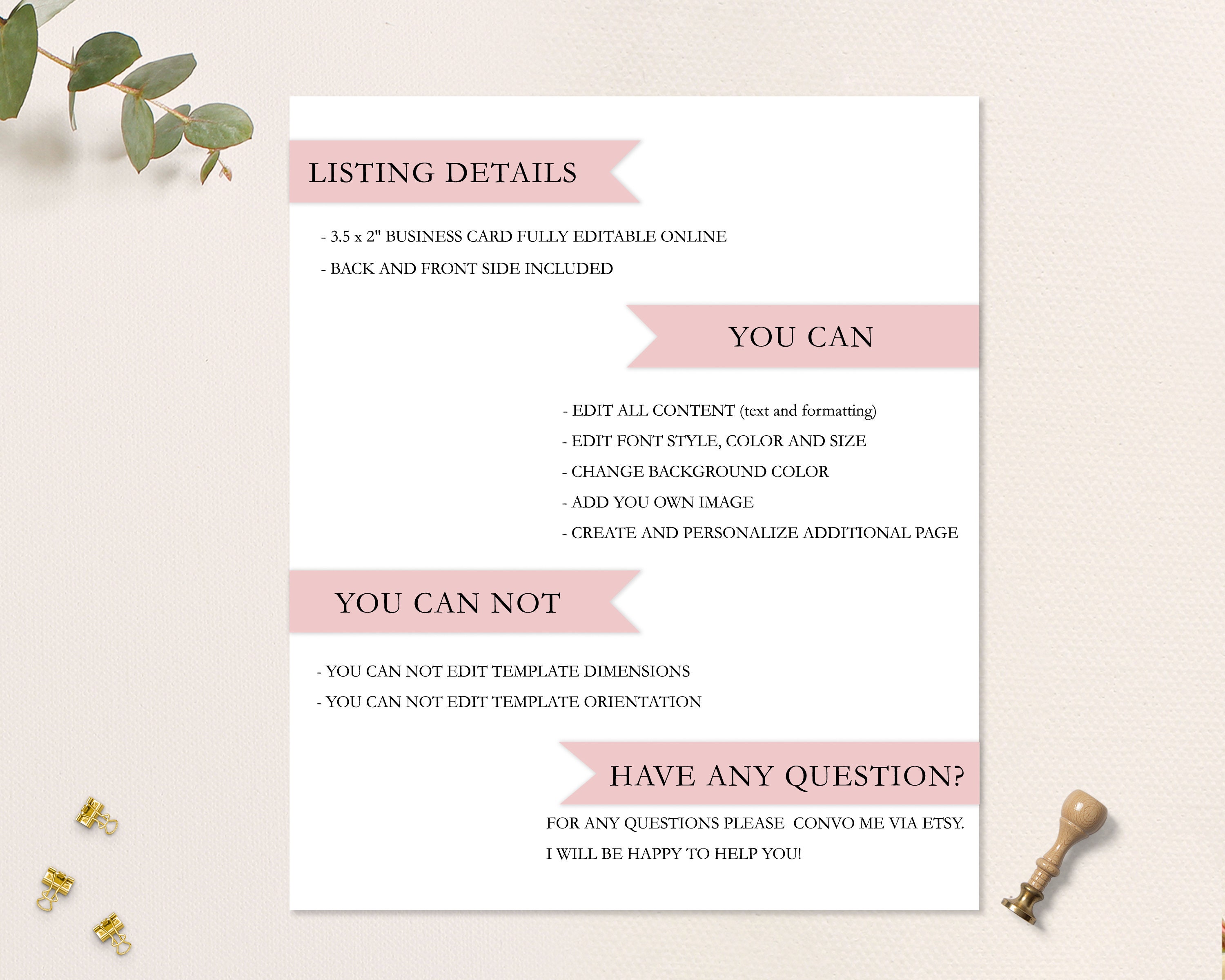 Business Card Template Editable Monat Business Cards - Etsy