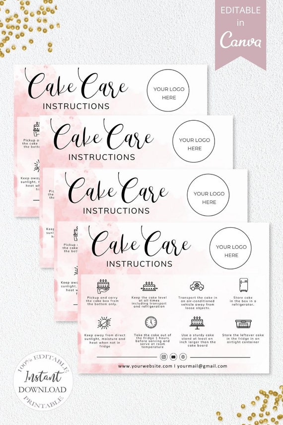 Invitations & Announcements TDS05 Cake Transport Instructions Wedding