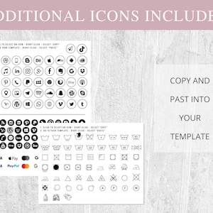 clothing business bundle, clothing labels, daily planner, gift certificate, business cards, care instructions, tshirt order form, washing instructions,  invoice template, Price List, Qr Code Sign