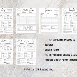 Order Form Template, Canva Editable Business Bundle, Invoice Template ...