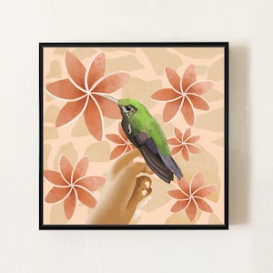 Hummingbird Art Print - Wild Bird Art