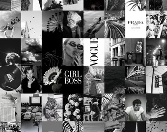 Collage Kit Black And White Etsy