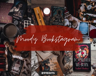 Moody Bookstagram Lightroom Presets: Dark Academia Filters (Mobile)