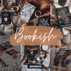 4 Lightroom MOBILE Presets / Bookstagram Lightroom Presets / Instagram Blogger Bookworm Presets / Bookish Booklover Mobile Lightroom Filters