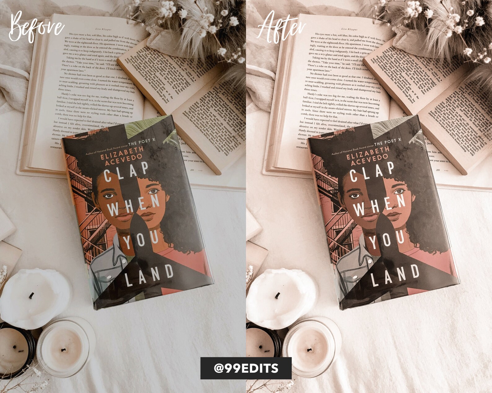 10 Lightroom MOBILE Presets / Bookstagram Lightroom Presets / Etsy