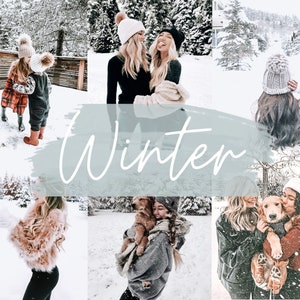 5 Lightroom MOBILE Presets / Winter Lightroom Presets / Instagram Blogger Lifestyle Presets / Christmas Winter Snow Filters