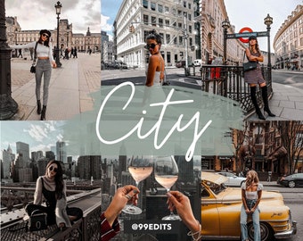 4 Lightroom Mobile Presets, City Presets, Mobile & Desktop Presets, Lifestyle Presets, Urban City Presets voor Instagram Bloggers
