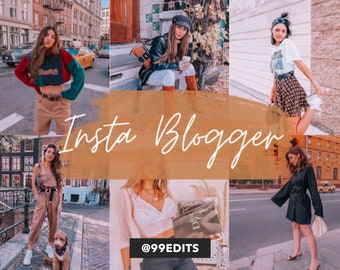 May include: A collage of images featuring women in various outfits and locations. The images are arranged in a grid pattern with the text "Insta Blogger @99EDITS" in the center.