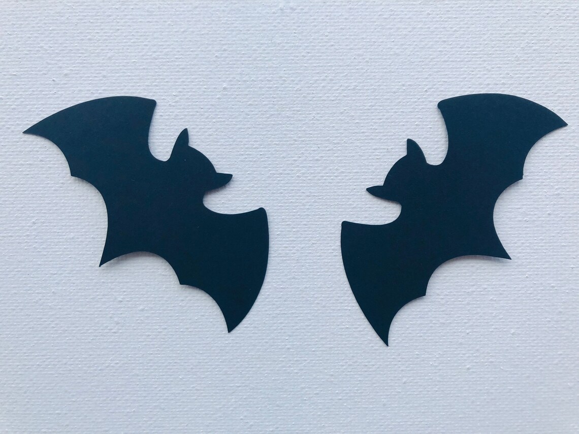 Bat Die Cut Cardstock Bat Paper Bat for Crafting Bat Tag Etsy