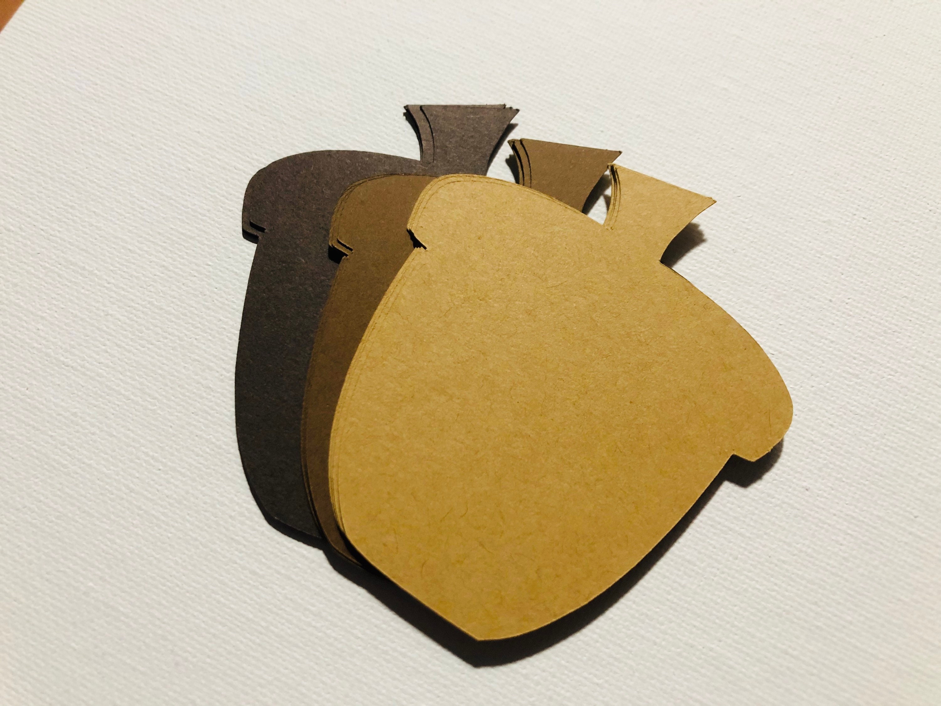 Acorn Die Cut Cardstock Acorns Paper Acorns for Crafting Etsy UK