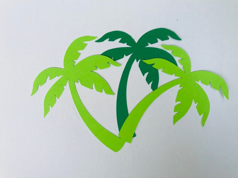 Palm Tree Die Cut Cardstock Palm Tree Paper Palm Tree for Etsy