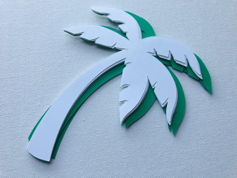 Palm Tree Die Cut Cardstock Palm Tree Paper Palm Tree for Etsy