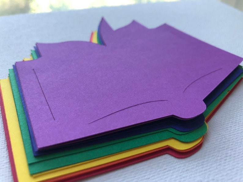 Book Die Cut Cardstock Book Paper Book for Crafting Book Etsy