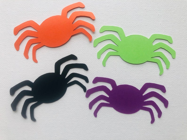 Spider Die Cut Cardstock Spider Paper Spider For Crafting Etsy