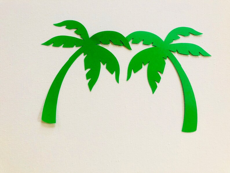 Palm Tree Die Cut Cardstock Palm Tree Paper Palm Tree for Etsy