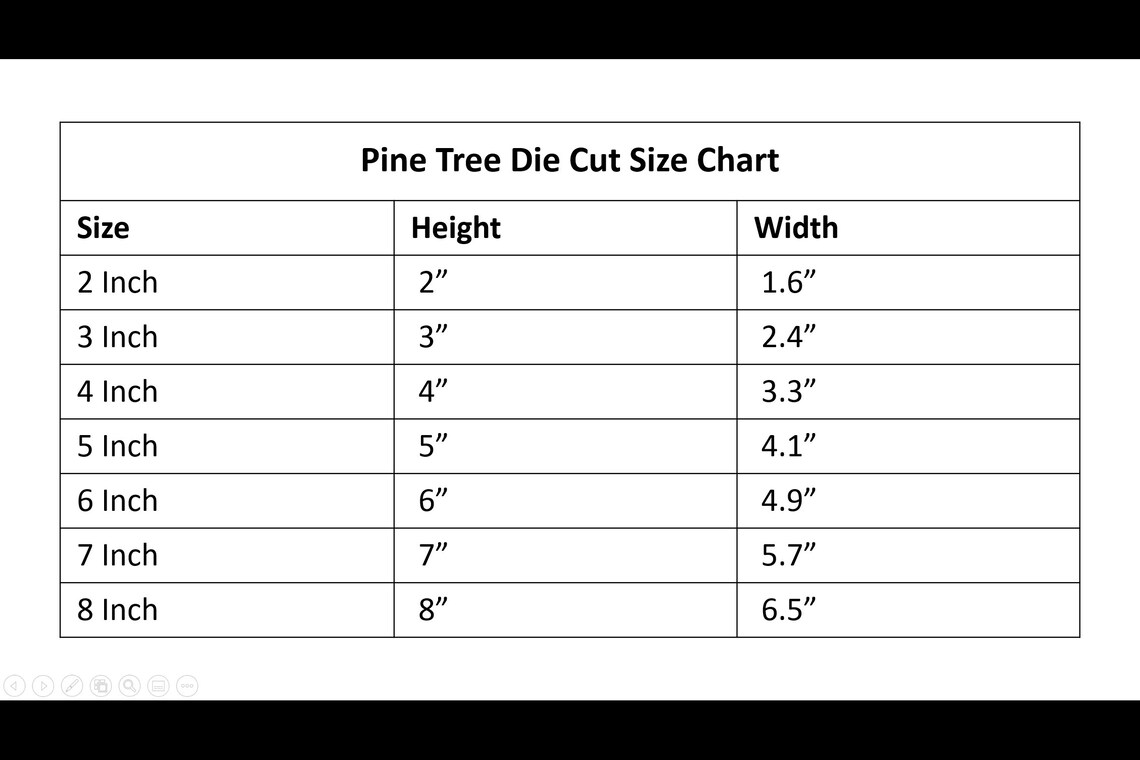 Pine Tree Die Cut Christmas Tree Die Cardstock Pine Trees Etsy