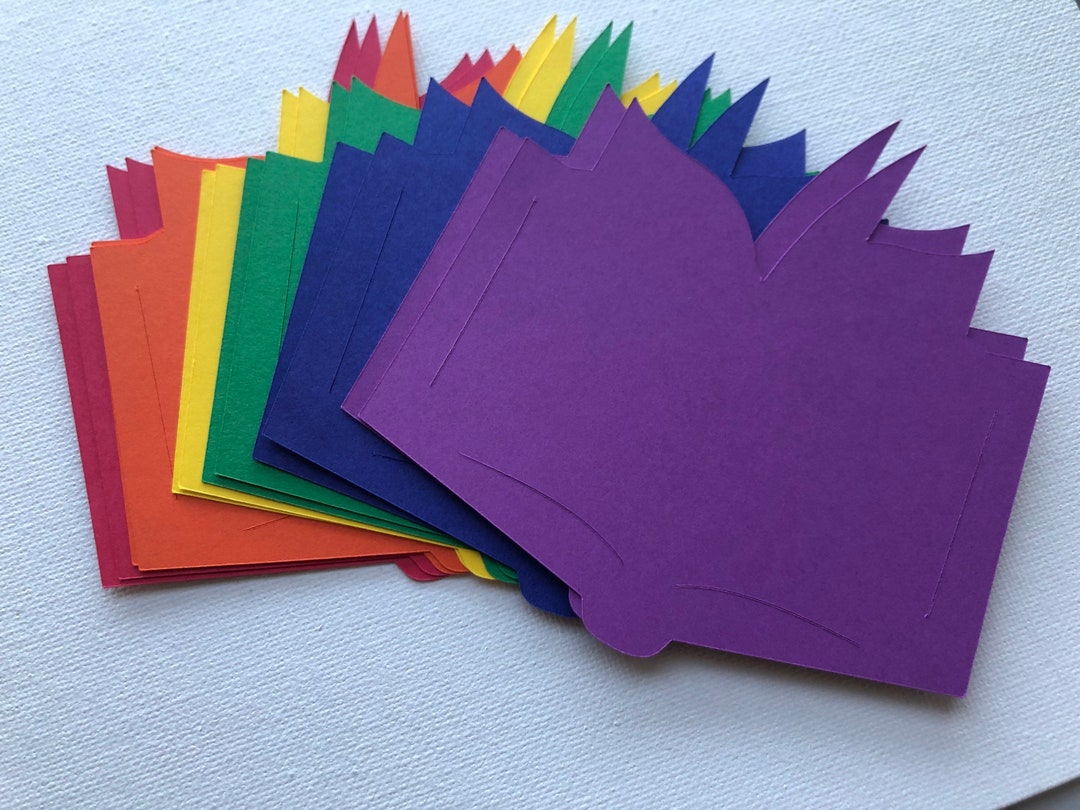Book Die Cut Cardstock Book Paper Book for Crafting Book Etsy