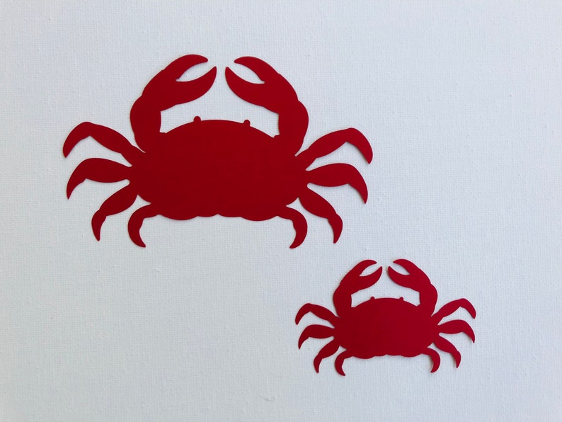 Crab Die Cut Cardstock Crab Paper Crab for Crafting Crab Etsy