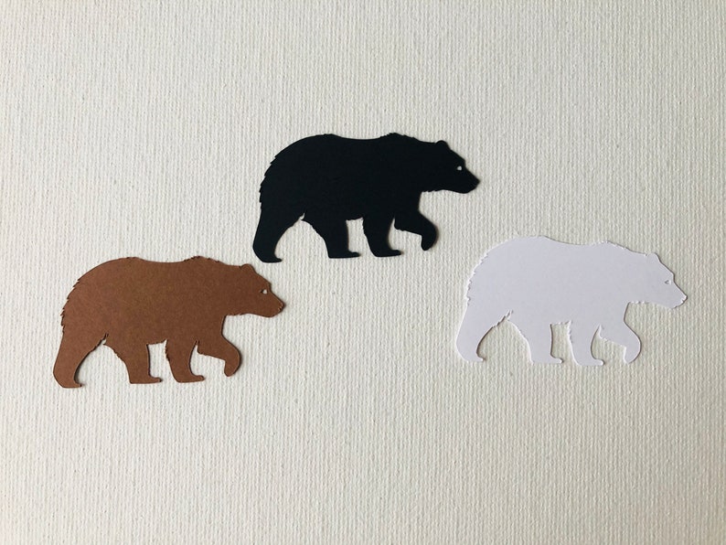 Bear Die Cut Cardstock Bears Paper Bears for Crafting Bear Etsy