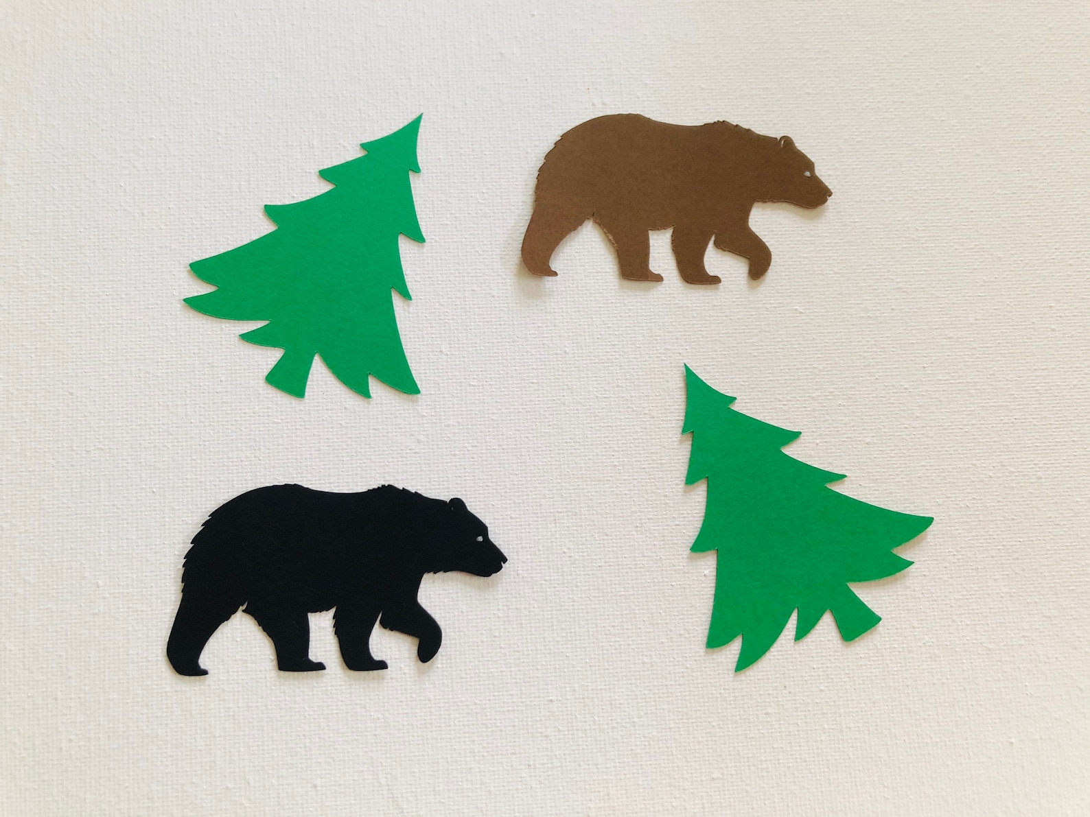 Pine Tree Die Cut Christmas Tree Die Cardstock Pine Trees Etsy