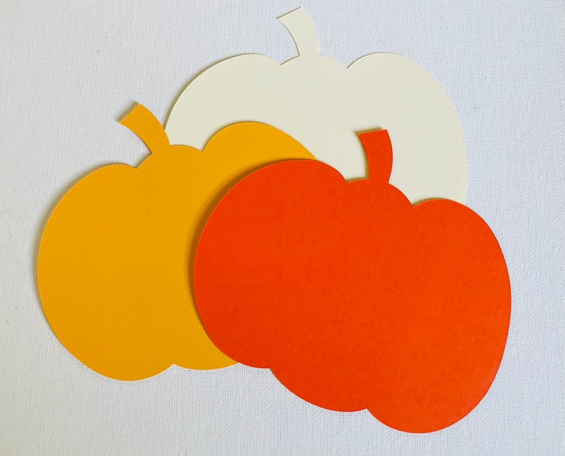 Pumpkin Die Cut Cardstock Pumpkin Paper Pumpkin for Etsy