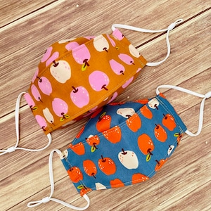 Apples Apples Print Cotton 3-D Mask