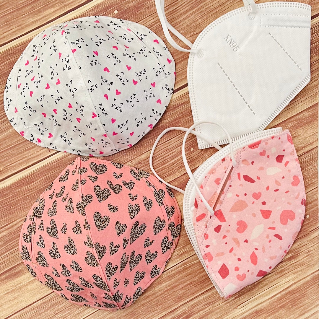 KN95 Face Mask Cover Valetines/ Solid and Animal Print Cotton Fabric