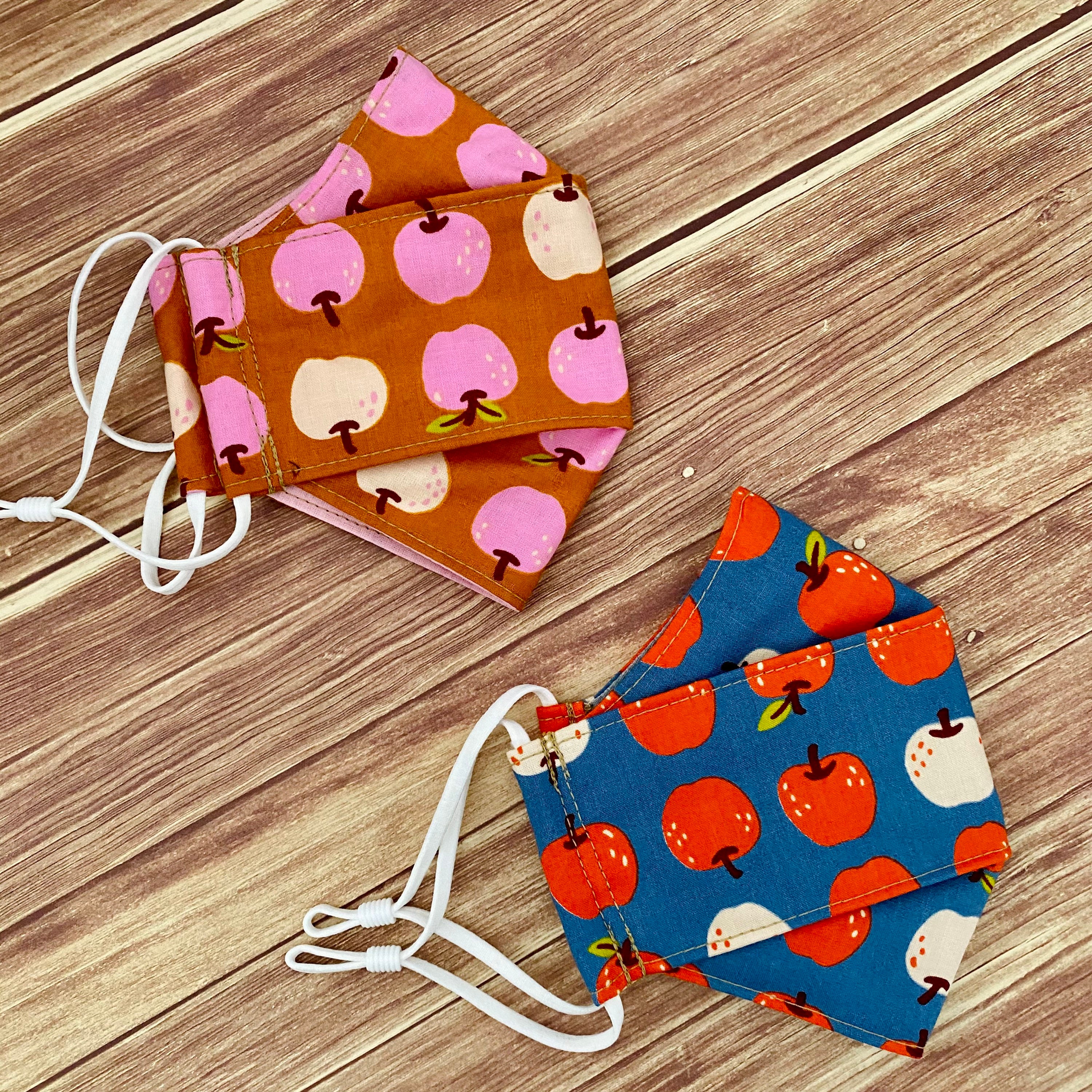 Apples Apples Print Cotton 3-D Mask - Etsy