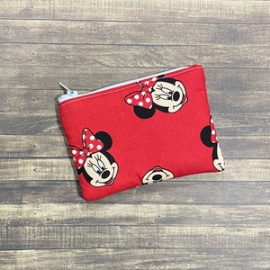 Mouse Print Zipper Coin Pouch